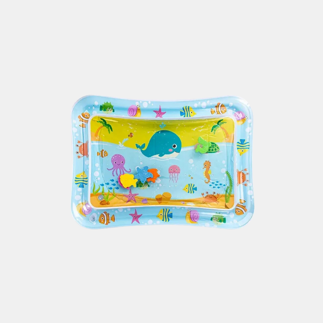 Uppblåsbar vattenmatta för "Tummy Time"