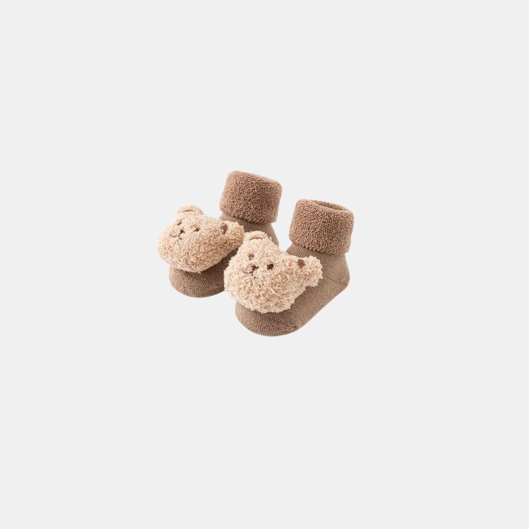 Stickade Babysockor – Björn